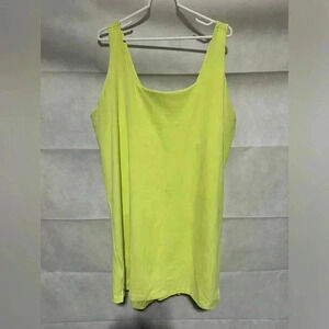 Old Navy Active Powersoft Support Neon Yellow Tennis Dress Pickle Ball Size 3X